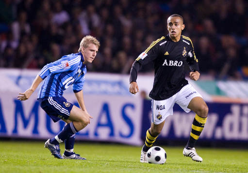 Walid Atta, AIK, och Johan Oremo,  Djurgården