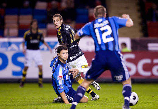 Peter Magnusson, Djurgården, och Kenny Pavey, AIK