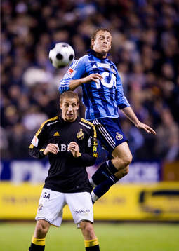 Kenny Pavey, AIK, och Daniel Sjölund, Djurgården