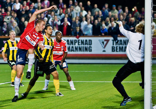 Alexander Mellqvist kvitterar till 1-1 för Örgryte