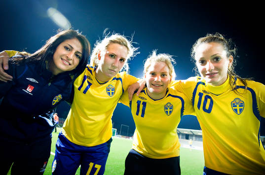 Nazanin Vaseghpanah, Louise Fors, Sara Lindén och Kosovare