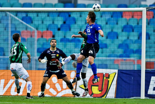 Tomas Zvirgzdauskas, Halmstad, gör 1-0