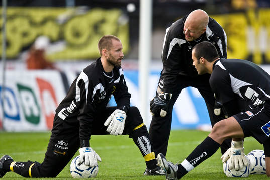 Johan Wiland och Abbas Hassan, målvakt