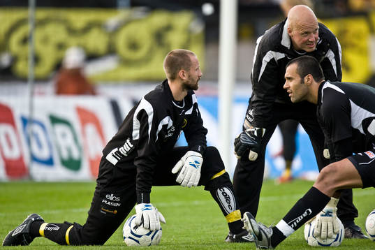 Johan Wiland och Abbas Hassan, målvakt