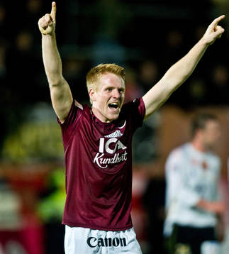 Fotboll, Superettan, Qviding  Josef Karlsson, Qviding, jubel