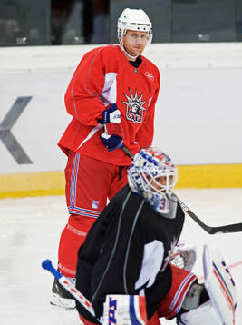 Markus Näslund och Henrik Lundqvist, New York Rangers