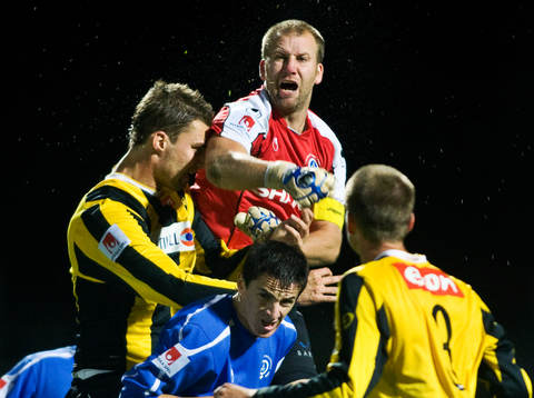 Henrik Guftavsson, målvakt Åtvidaberg. Peter Nyström,