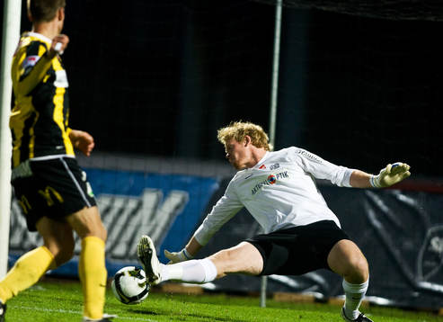 Christoffer Källqvist, målvakt, Häcken, släpper in 0-1
