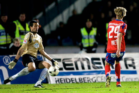 Rasmus Jönsson, Helsingborg, gör 2-1