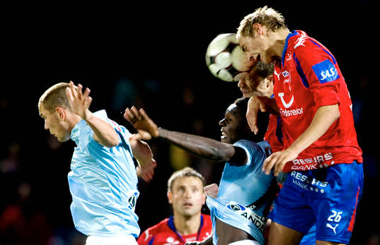 Joel Ekstrand, Helsingborg och Edward Ofere, Malmö