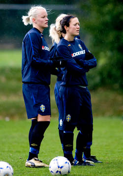 Nilla Fischer och Therese Sjögran