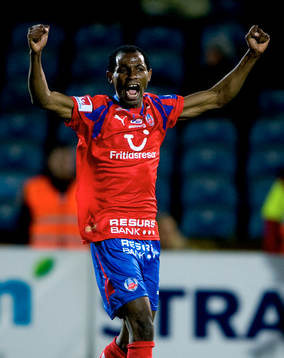 Rene Makondele, Helsingborg. Jubel