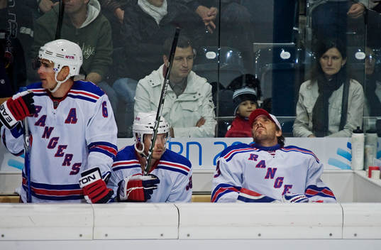 Henrik Lundqvist, målvakt, New York Rangers, satt på
