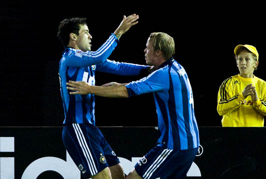 Enrico Cardoso Nazaré, och Patrik Haginge, Djurgården,