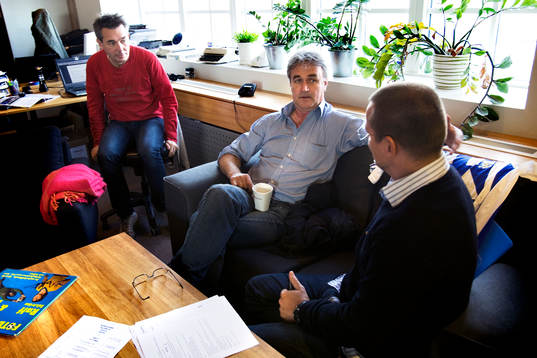 Fotboll, inspelning av kanal lokals program med tema IFK