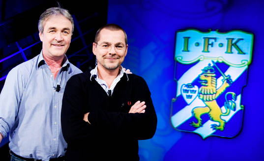 Fotboll, inspelning av kanal lokals program med tema IFK