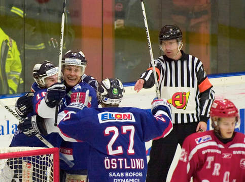 Andreas Sundin, Björn Östlund, Johan Bülow, Bofors, jubel
