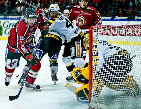 Mikael Johansson, Frölunda. Nicklas Dahlberg, målvakt