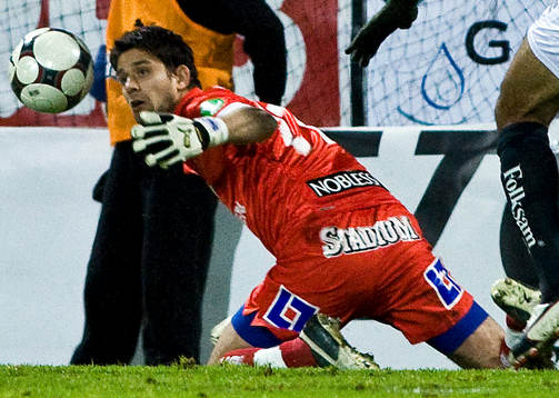 Fotboll, Allsvenskan, Norrköping  Nuredin Bakiu, målvakt