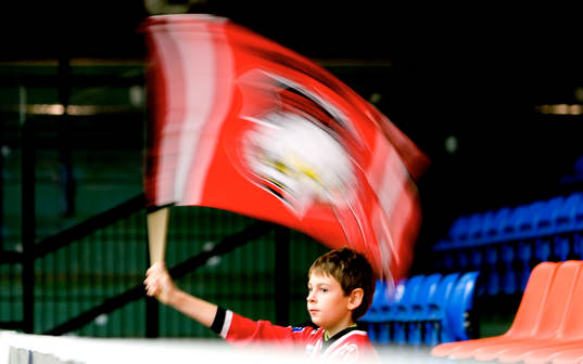 Supporter, fan, flagga