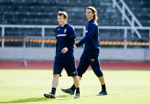Kim Källström och Zlatan Ibrahimovic