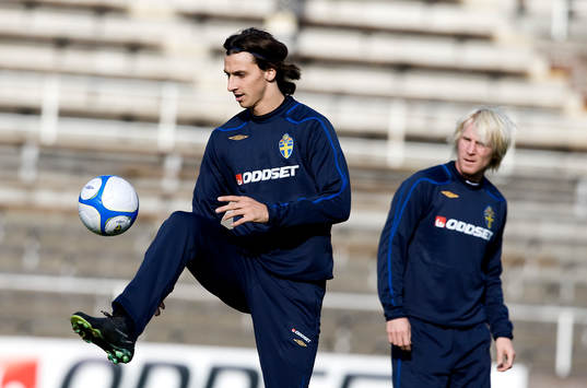 Zlatan Ibrahimovic och Petter Hansson