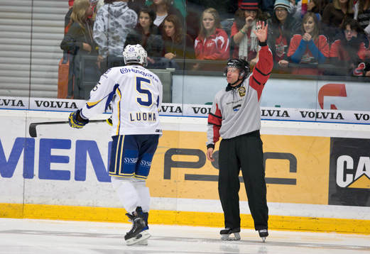 Mikko Louma, HV71 har synpunkter på domare Tomas Forsström