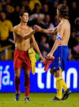 Cristiano Ronaldo, Portugal, och Zlatan Ibrahimovic,