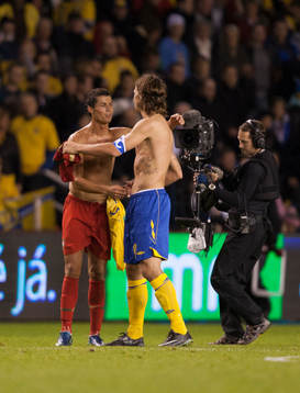 Christiano Ronaldo, Portugal och Zlatan Ibrahimovic,