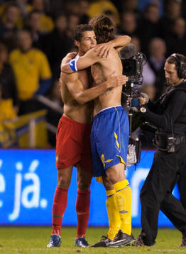 Christiano Ronaldo, Portugal och Zlatan Ibrahimovic,
