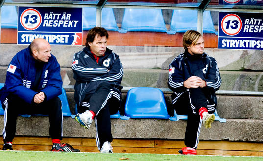 Jan Stahre, tränare, Andreas Andersson, sportchef,