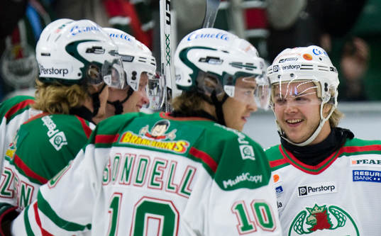 2-målsskytten Stefan Erkgärds, Rögle, har gjort sitt