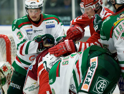 Mathias Sjöberg, Rögle, slagsmål