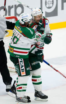 Mikael Gath och Christen Abbott, Rögle, jubel