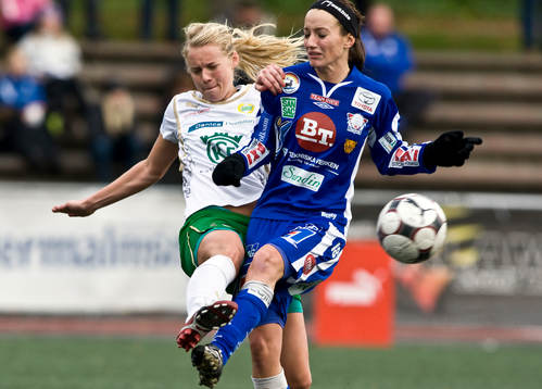 Malin Nilsson, Hammarby och Kosovare Asllani, Linköping