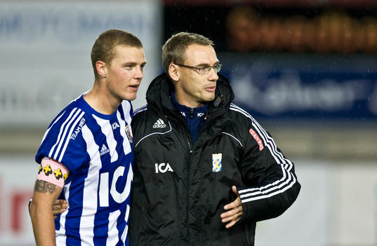 Ragnar Sigurdsson och Jonas Olsson, tränare