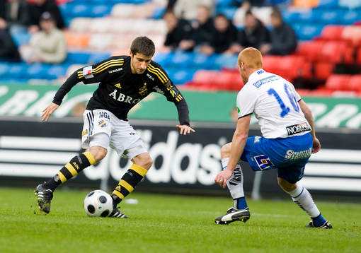 Gabriel Özkan, AIK, och Magnus Samuelsson, Norrköping