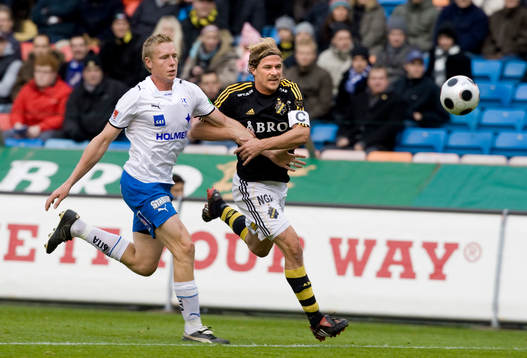 Anders Whass, Norrköping, och Daniel Tjernström, AIK