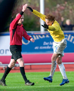 Kristoffer Fagercrantz, Falkenberg, jubel