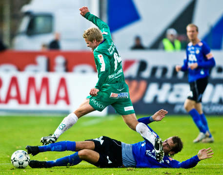Emir Kujovic, Halmstad. Robert Johansson, Ljungskile