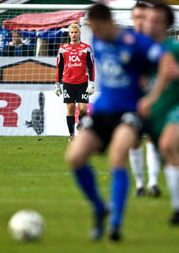 Magnus Bahne, målvakt Halmstad