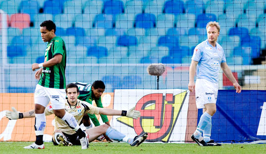 Dusan Melicharek, målvakt, Anders Andersson, Malmö FF