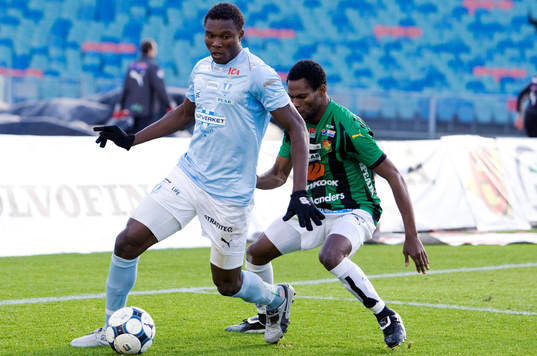 Rickard Ekunde, GAIS,  Edward Ofere, Malmö