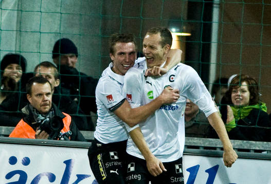 Fredrik Nordback och Kim Olsen, Örebro, jubel