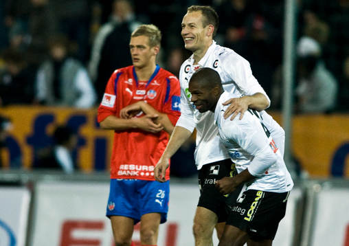 Joel Ekstrand, Helsingborg, Kim Olsen och Samuel Wowoah,
