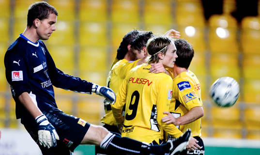 Johan Dahlin, målvakt, Trelleborg, depp, Elfsborg, jubel