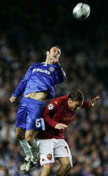 Ricardo Carvalho och Francesco Totti