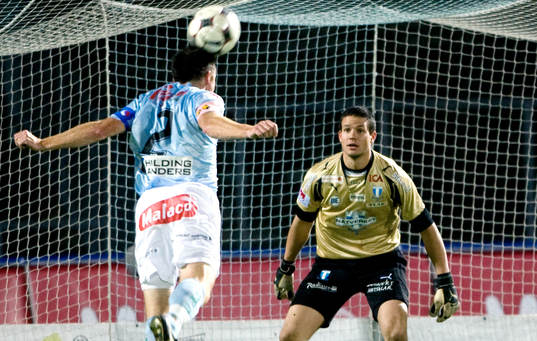 Jonas Sandqvist, målvakt, Malmö, var tillbaka i målet