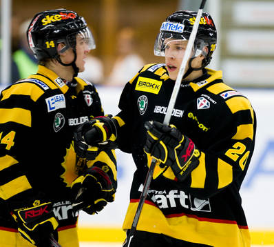Tobias Viklund och Erik Forsell, Skellefteå, jubel