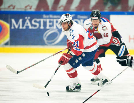 Jimmy Lund, Borås, jagas av Thomas Wallgren, Malmö
